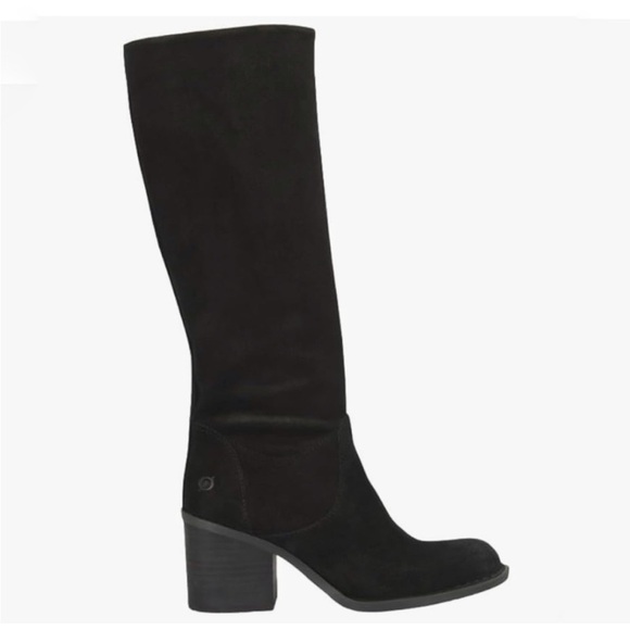 NWT Born Black black suede Thea Knee Boots - Picture 1 of 7